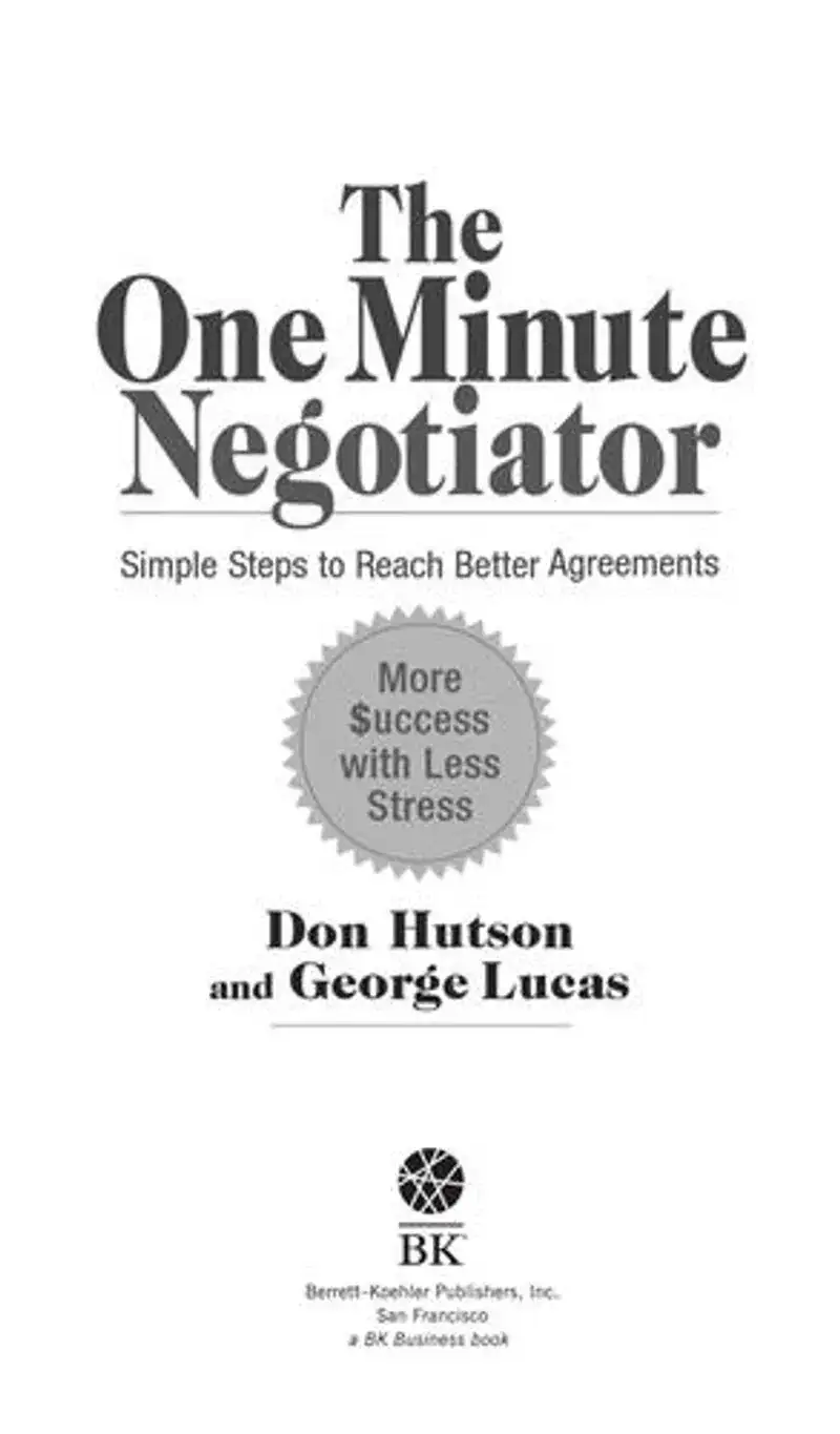 The One Minute Negotiator Book Review and Summary