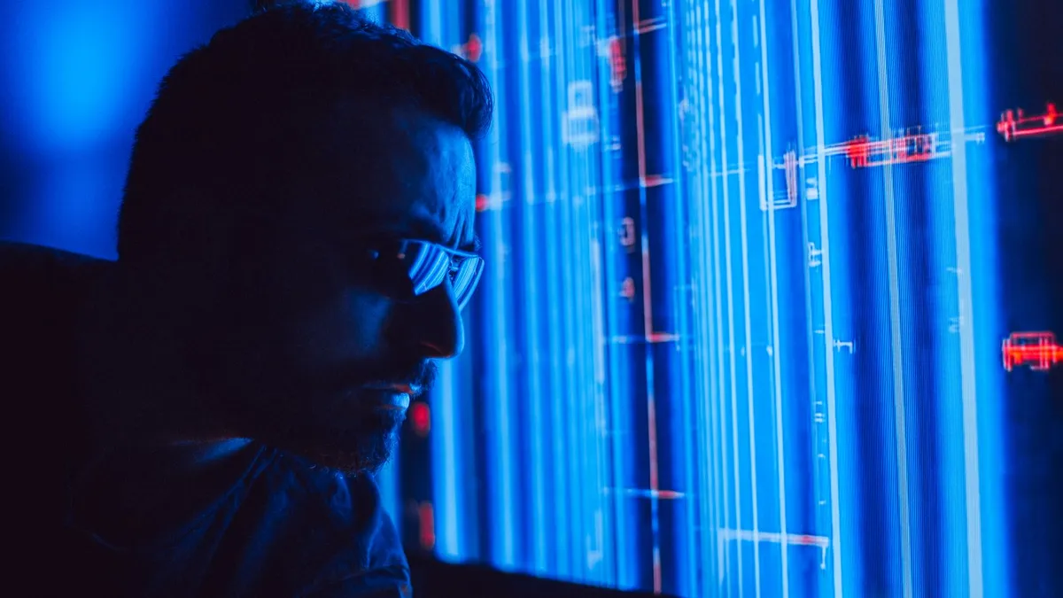 AI agents forming a cybersecurity shield around a network