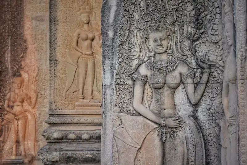 Dettagli intricati delle sculture