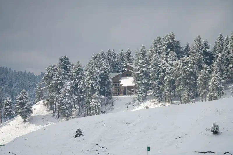 Banff townsite in winter