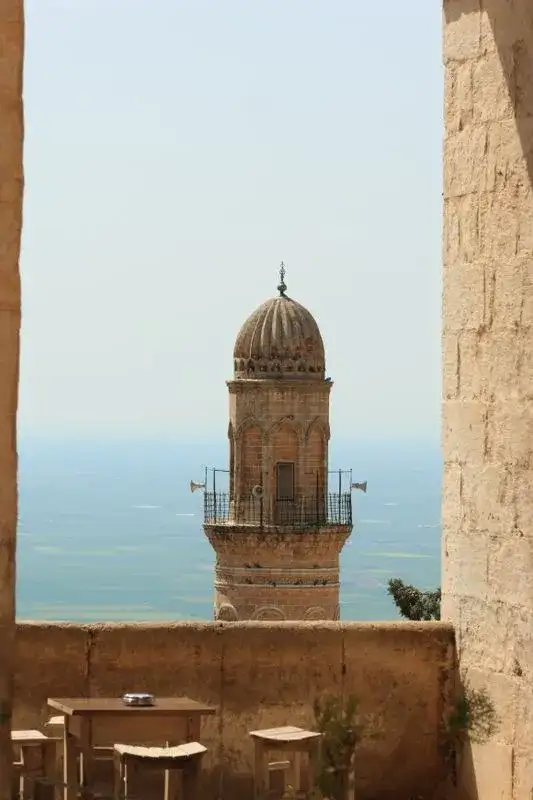 Mardin Great Mosque minaret and old city