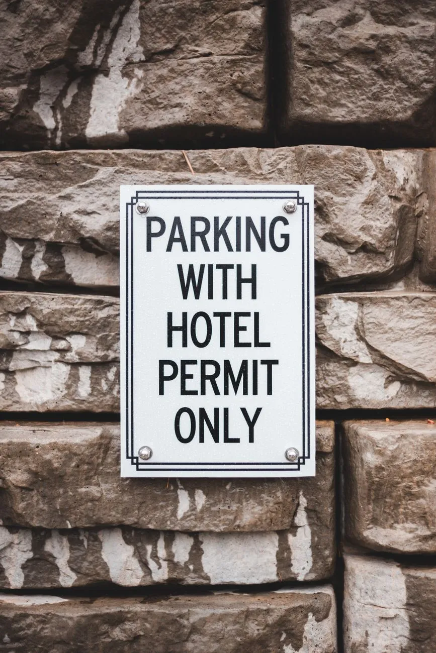 Border permit document close‑up