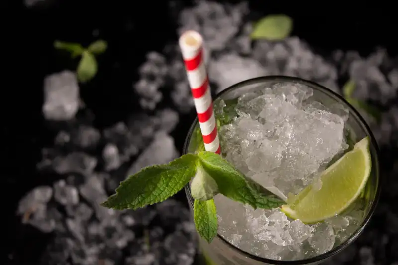 Cuban Mojito served in a classic glass with mint garnish