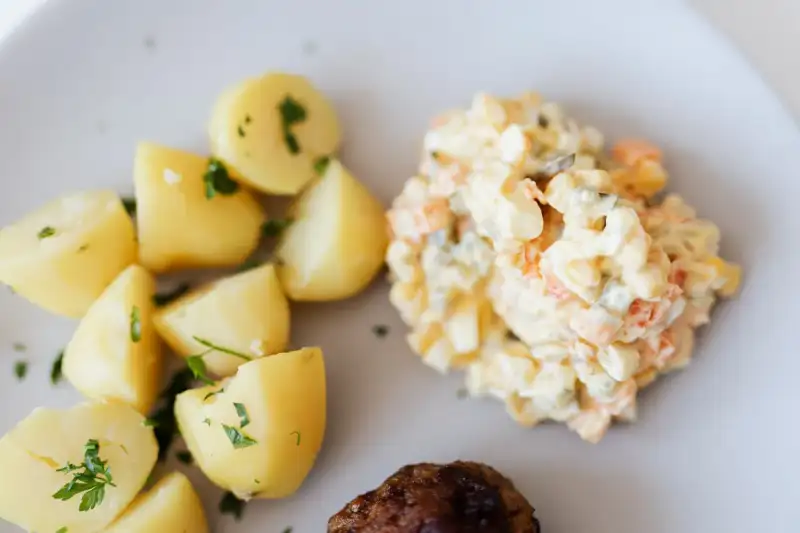 German Potato Salad with Dill and Apple Cider Vinaigrette