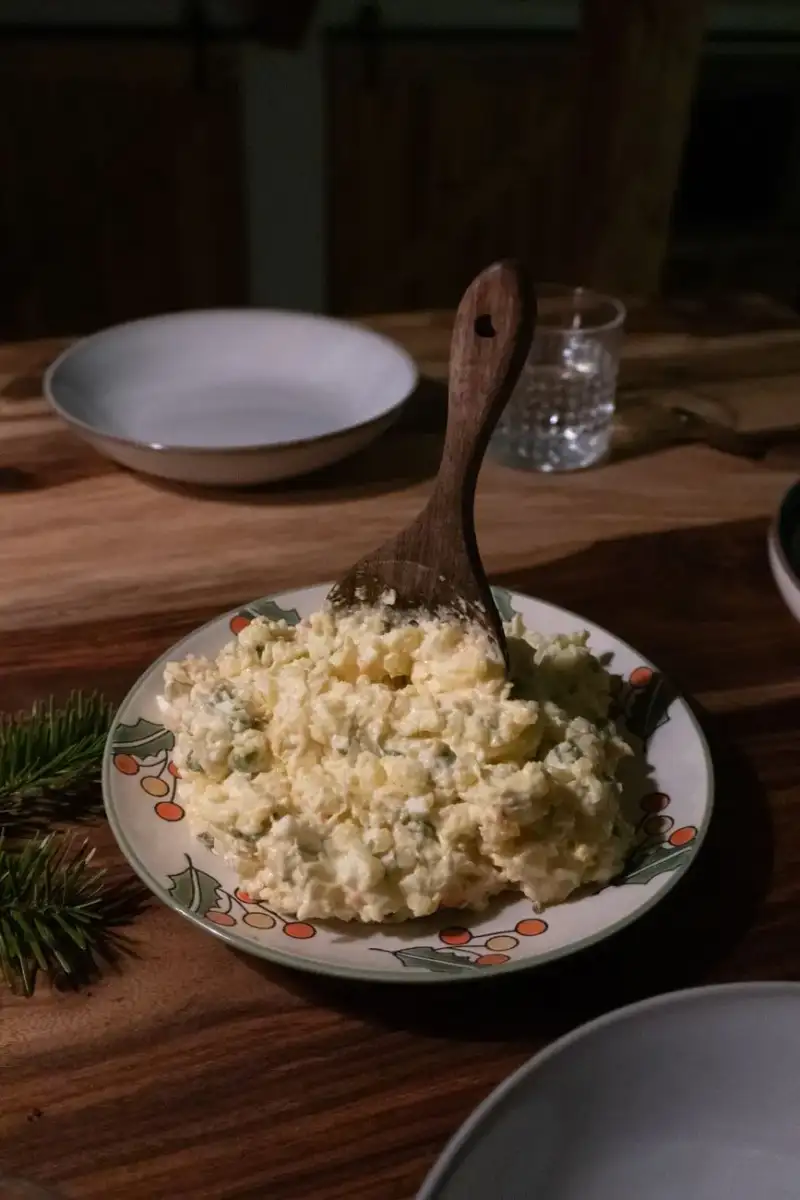 Serving German Potato Salad