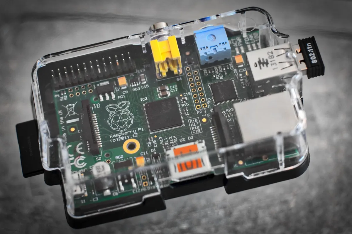 Edge AI chip embedded in a compact device