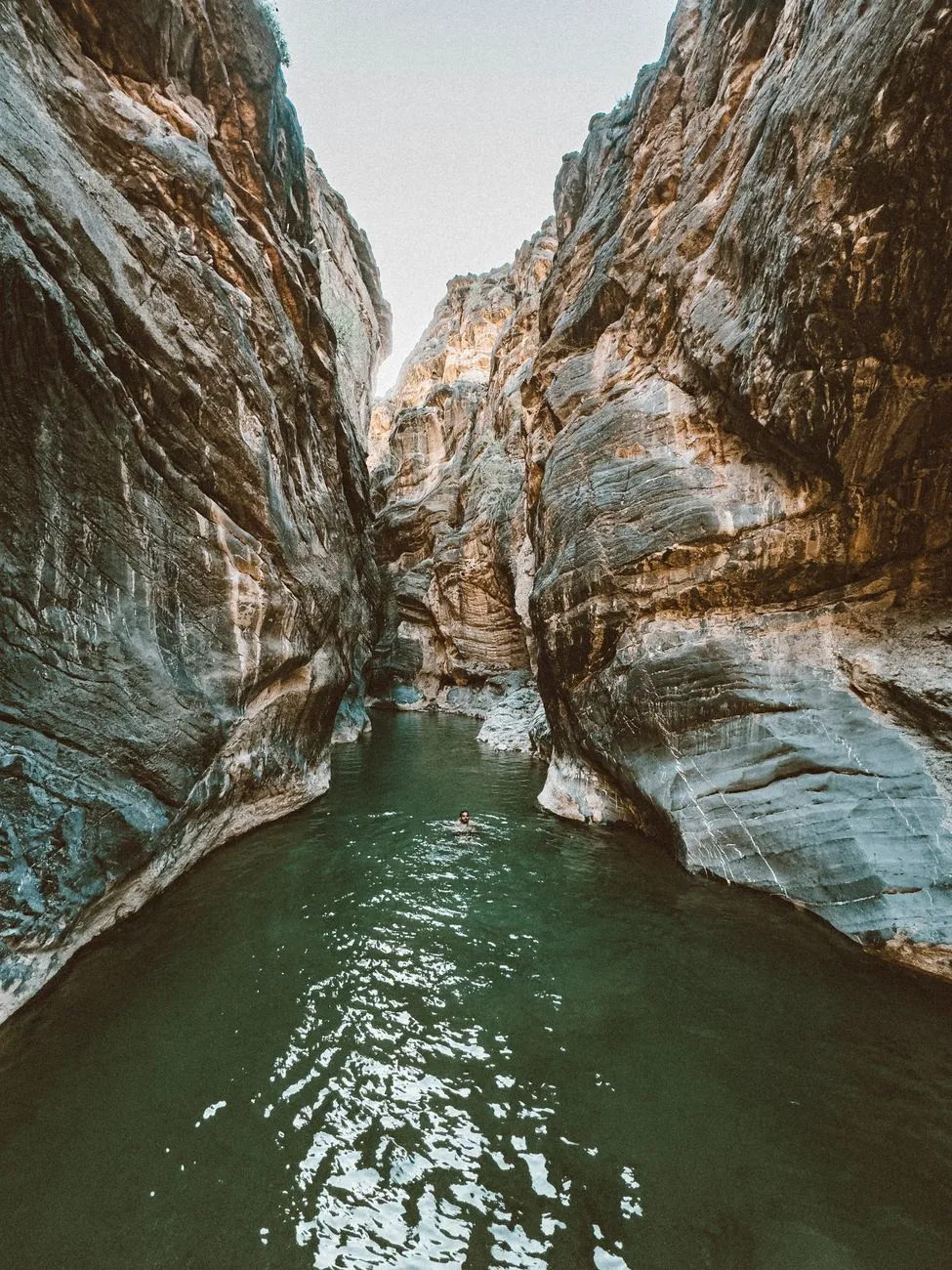 Emerald pools of Wadi Shab
