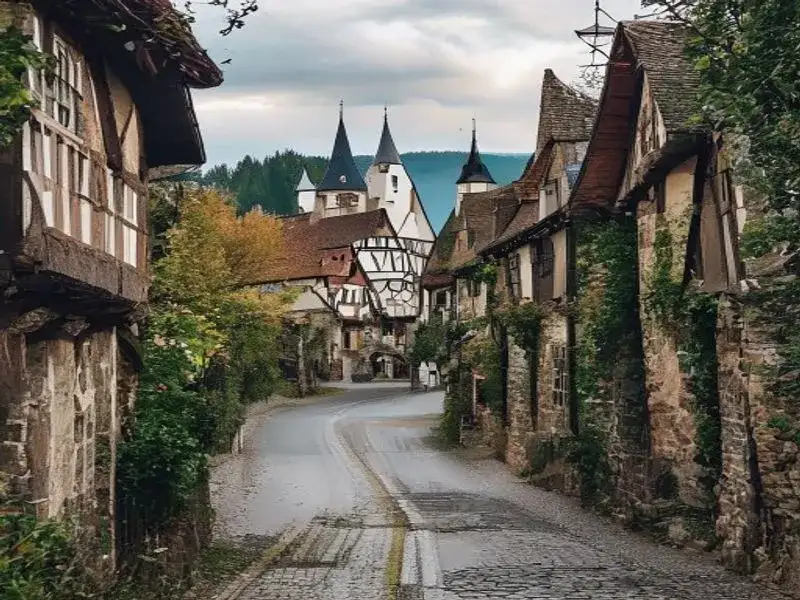 Romantische Straße fahren