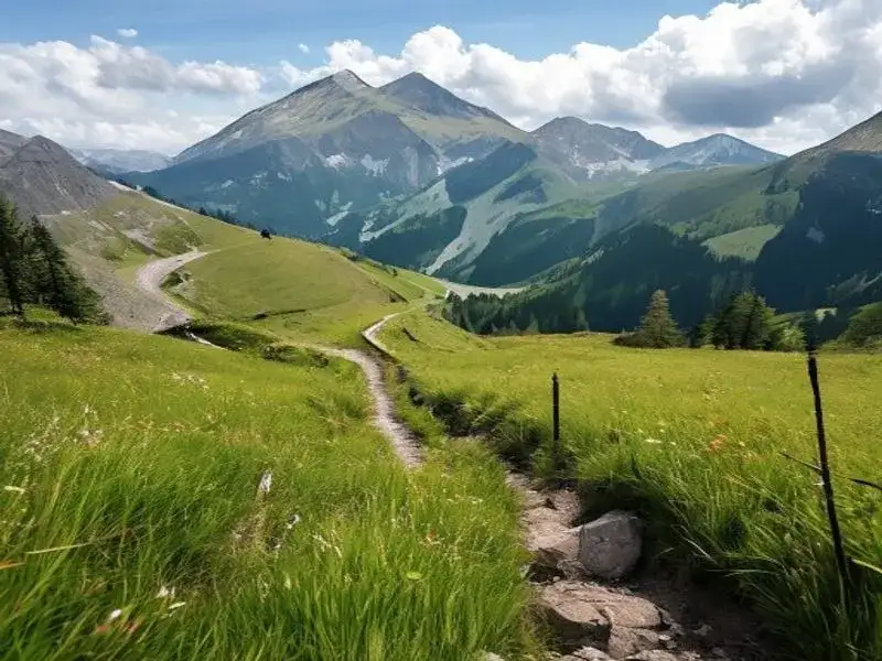 Wandern in den Alpen
