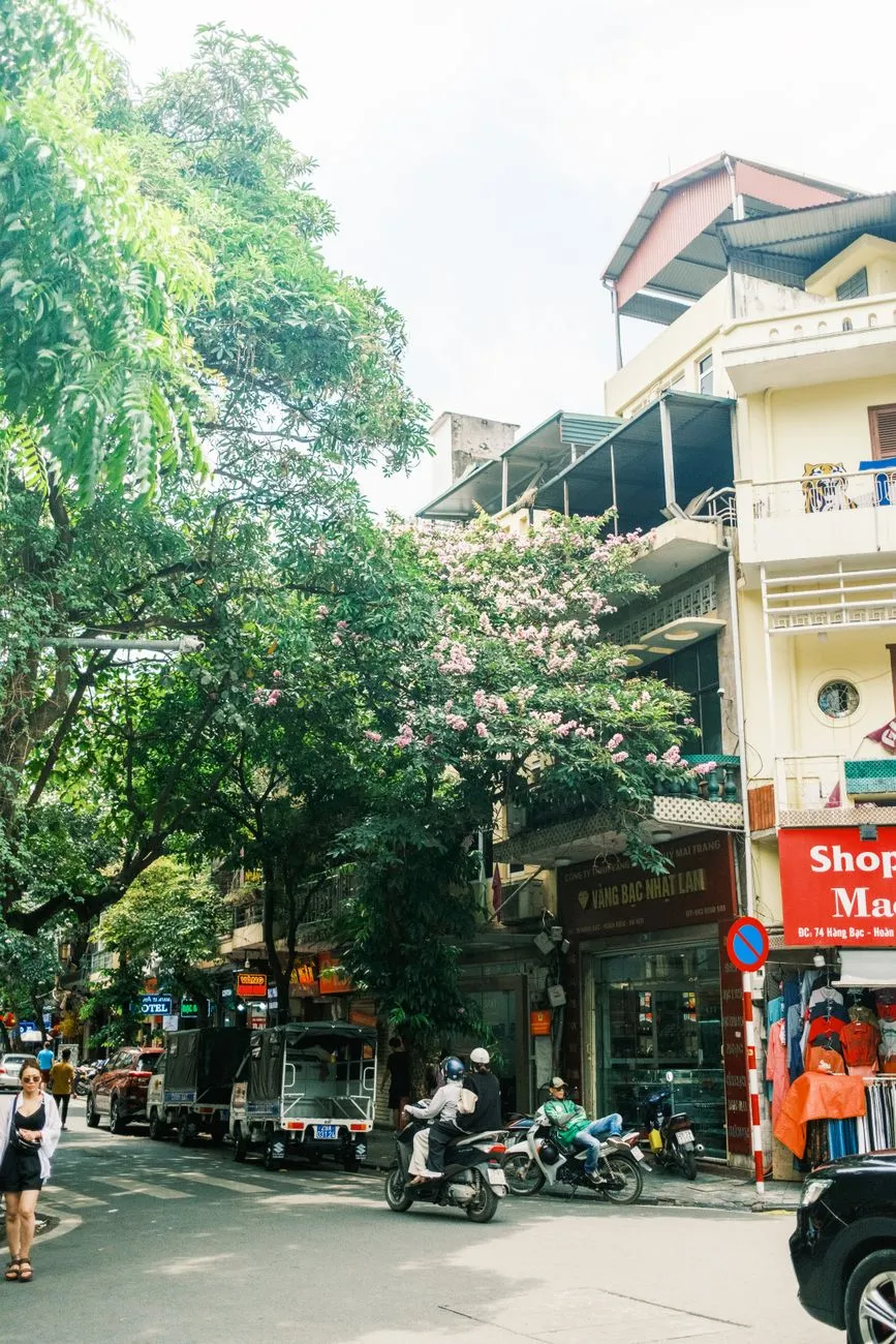 A digital nomad exploring Hanoi's Old Quarter