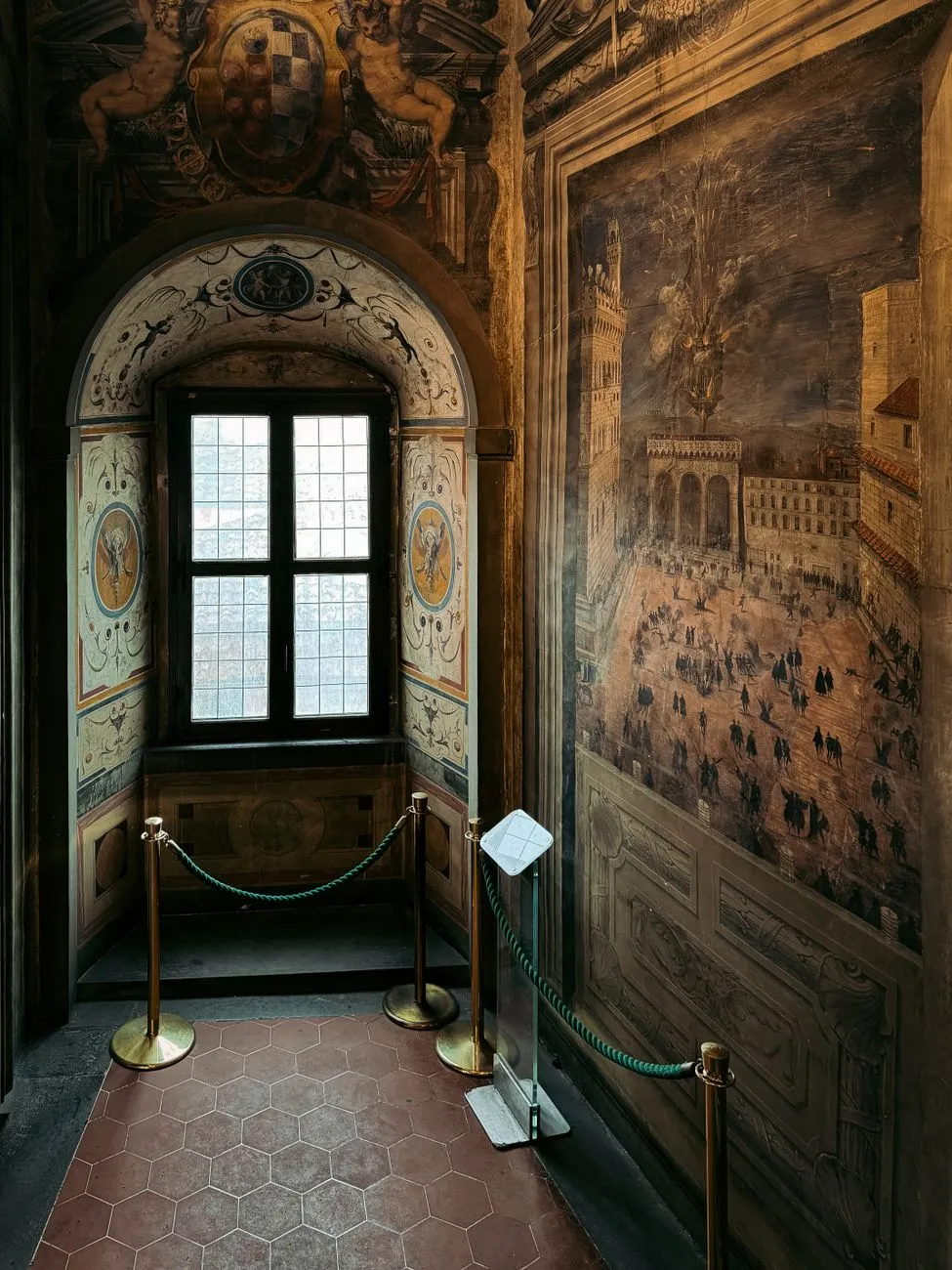 Medieval fresco in Florence’s Palazzo Vecchio