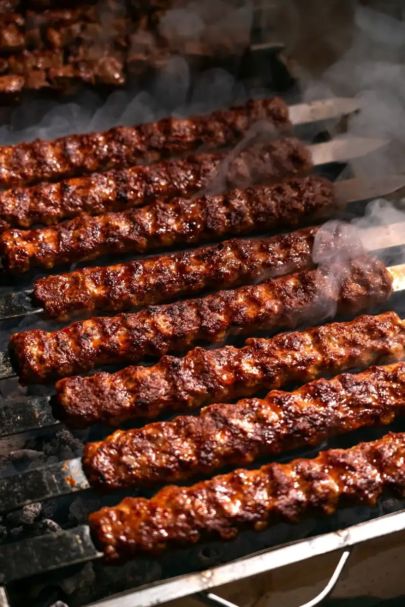 Galouti Kebab being cooked