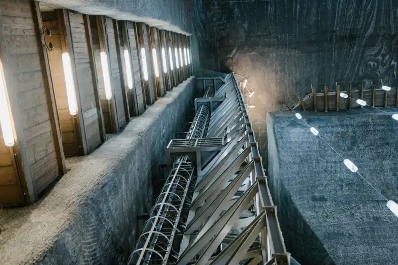 Hallstatt salt mine entrance
