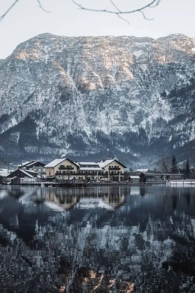 Hallstatt village at sunrise