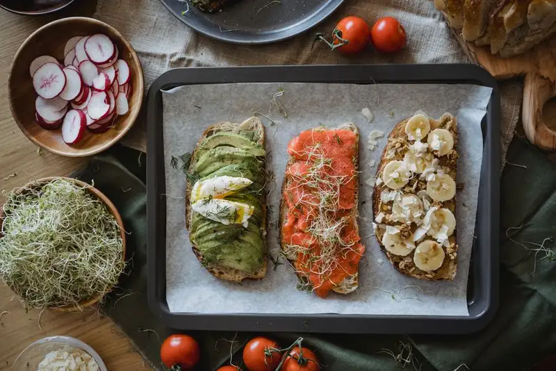 Hannah Weber's Guide to Delicious and Healthy Sprouted Grain Bread with Avocado and Radish (Vegan)