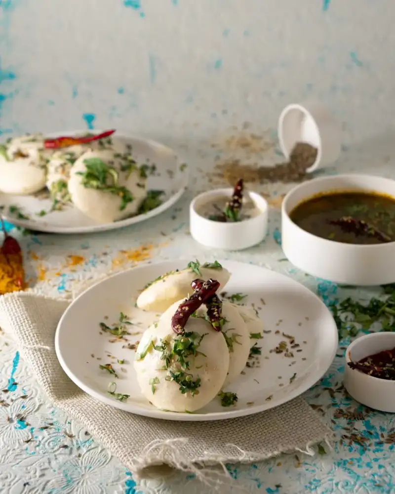 Idli Sambar street food stall