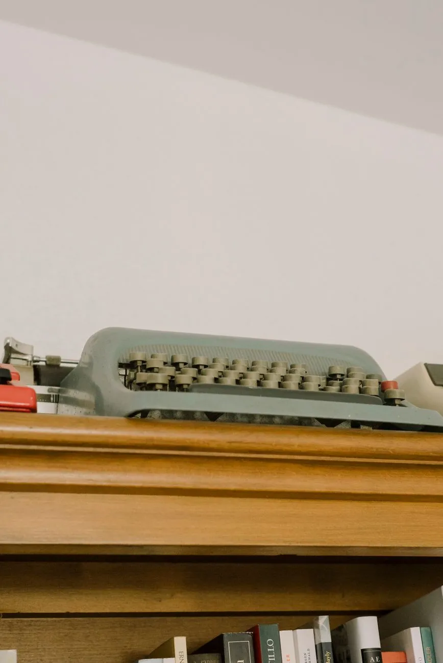 Old typewriter on a desk