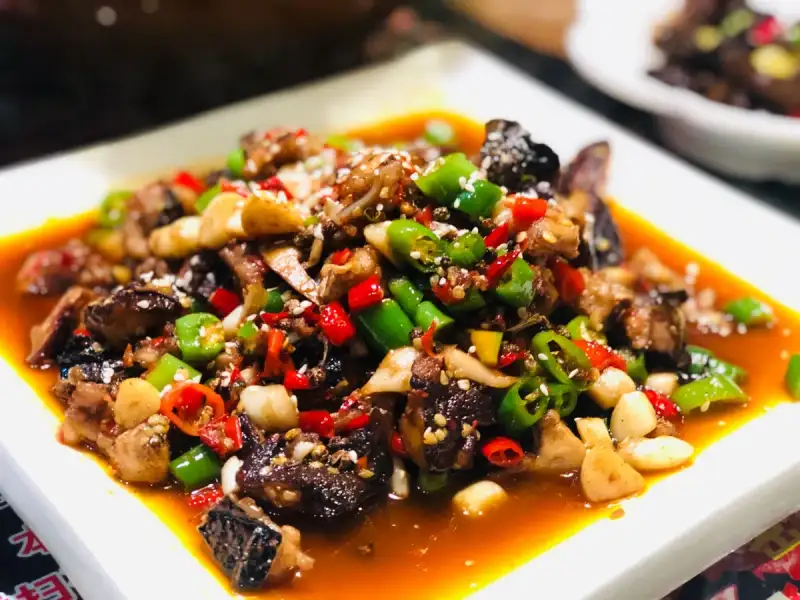 Szechuan pepper and chili peppers