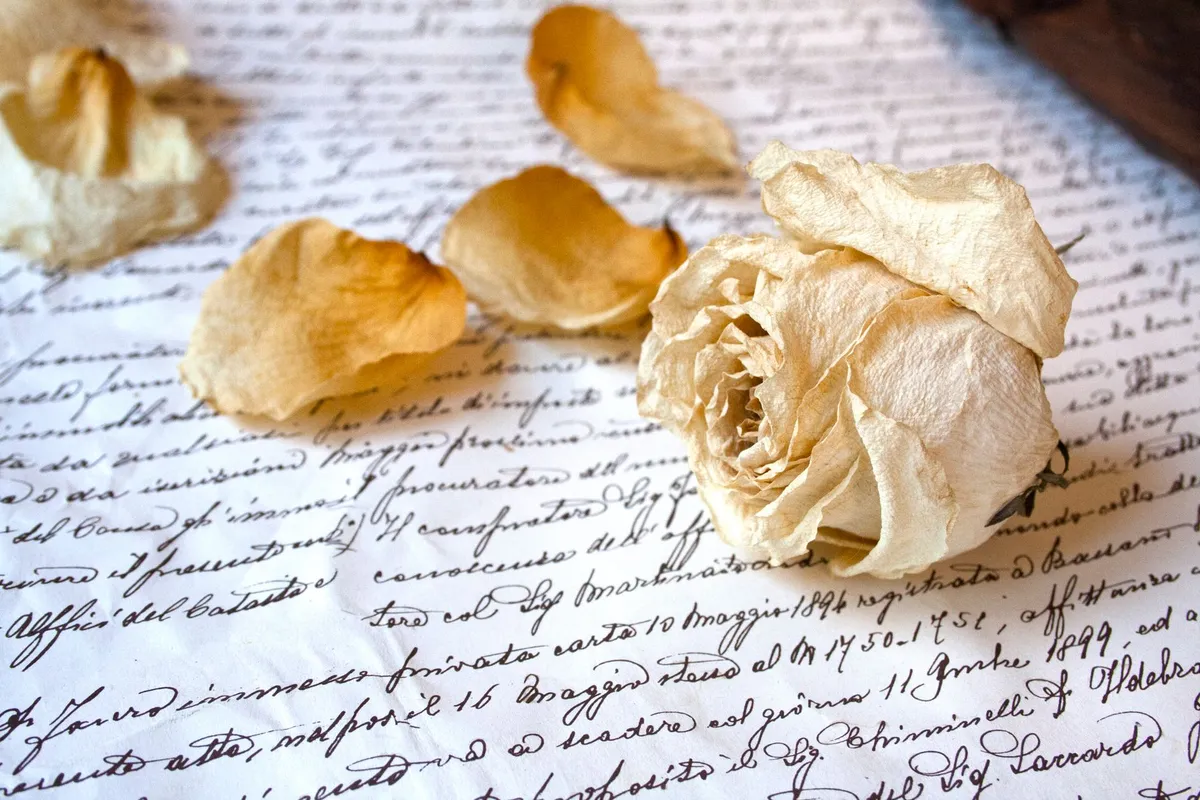 Romantic era manuscript writing