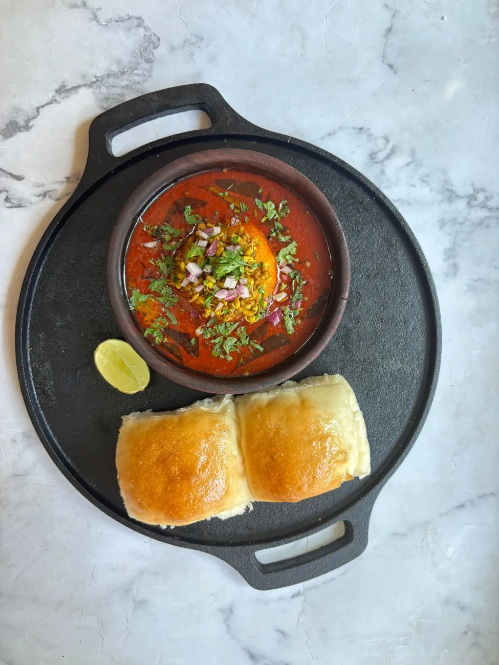 Delicious Indian street snacks on a platter