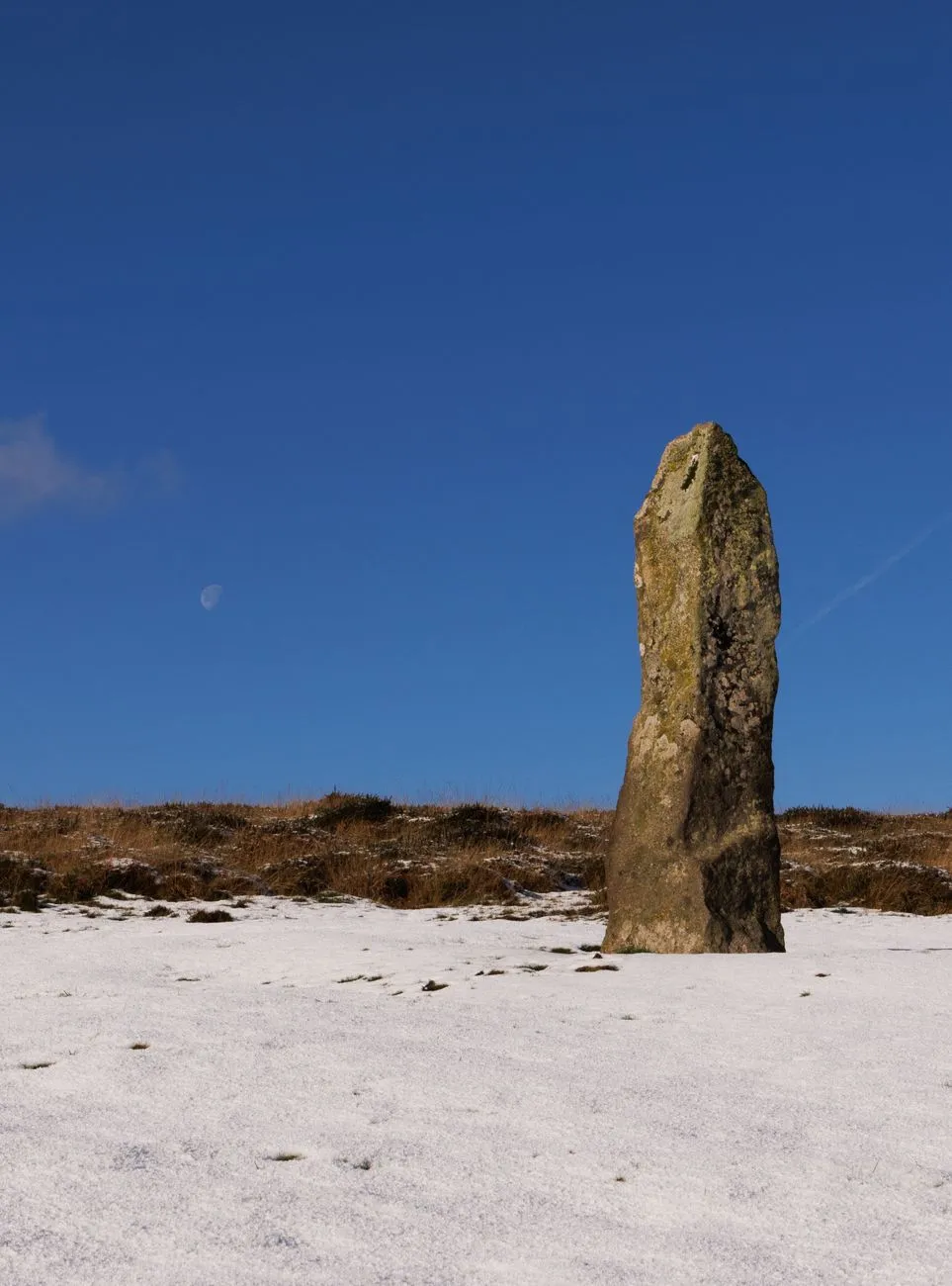Orkney standing stones at sunset