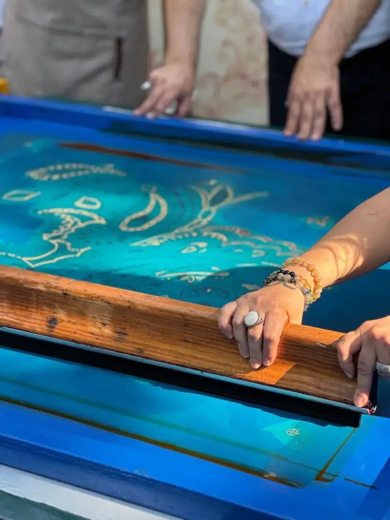 Medieval printing workshop