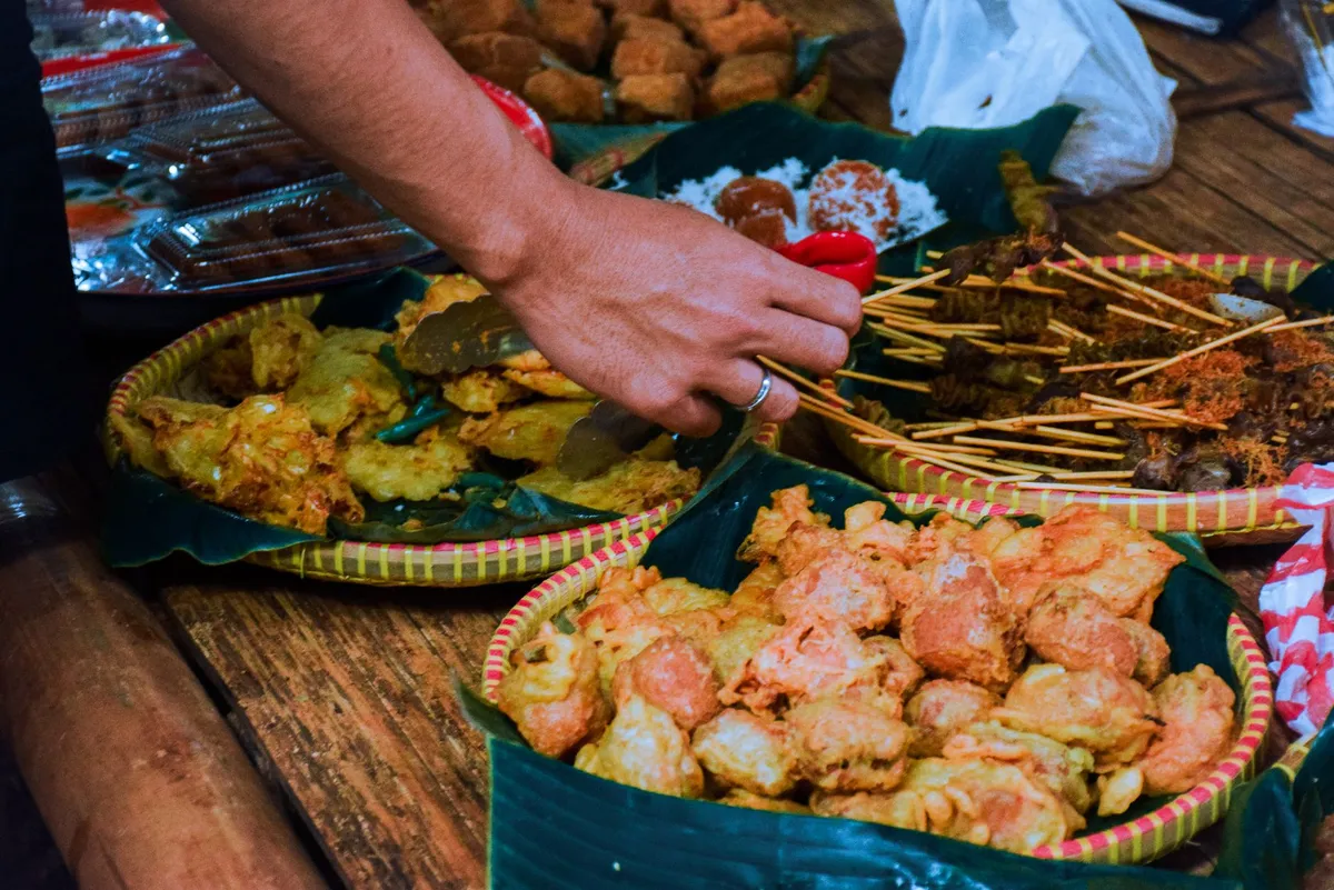 Indonesian street food cart java