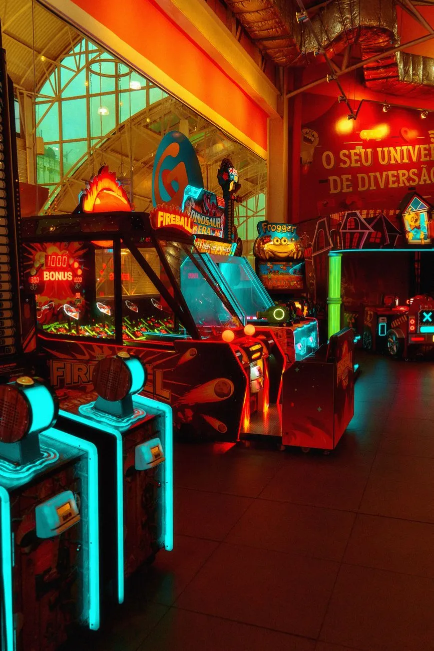 Arcade machine interior