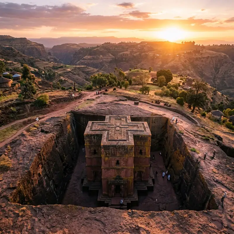 Lalibela : Le Chant de la Pierre Vivante – Plongée au Cœur des Églises Monolithiques d'Éthiopie