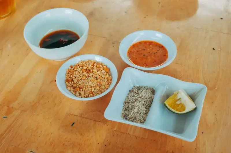 Preparing the peanut sauce for Mafe
