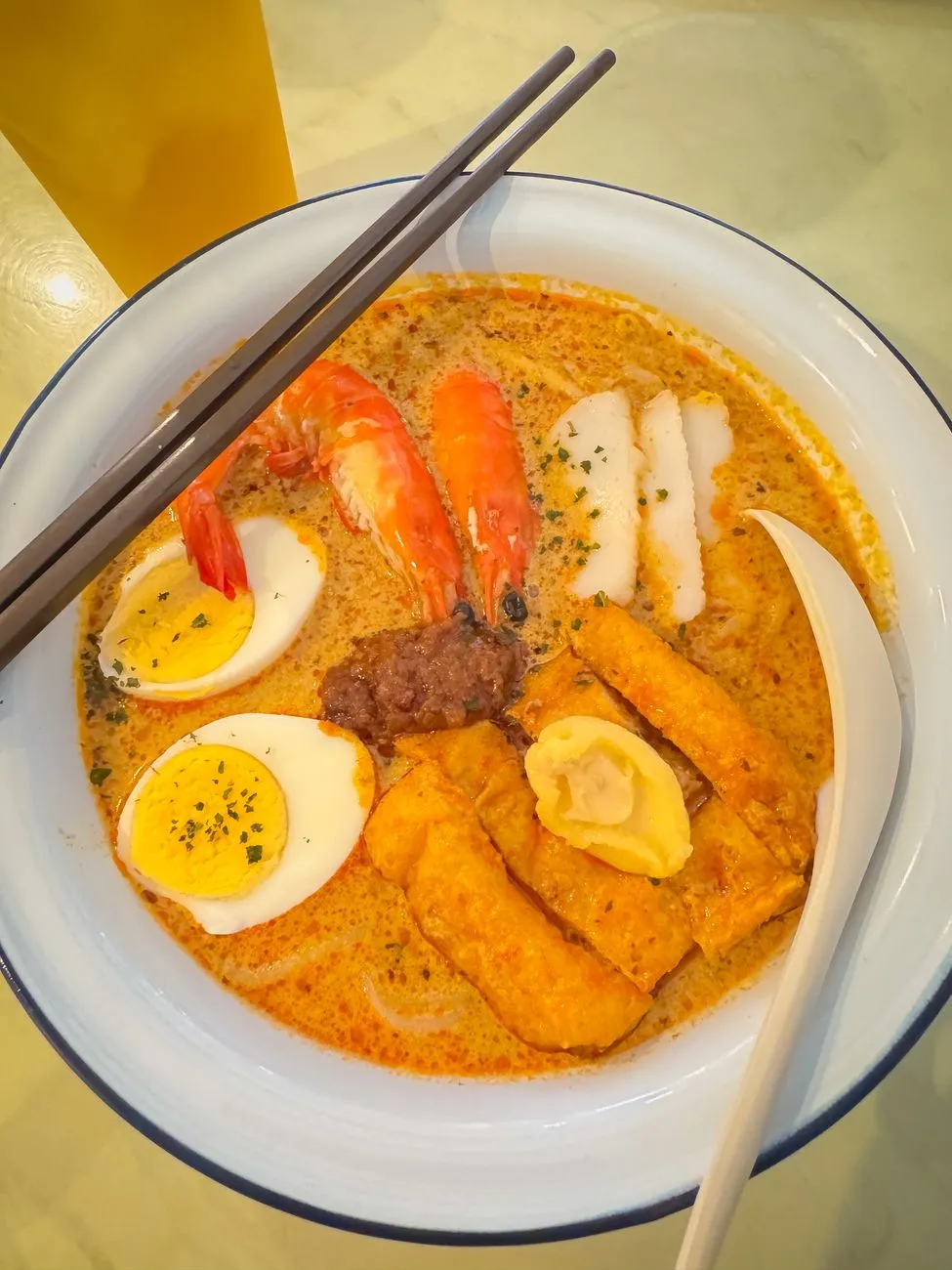 A bustling Laksa stall in Penang