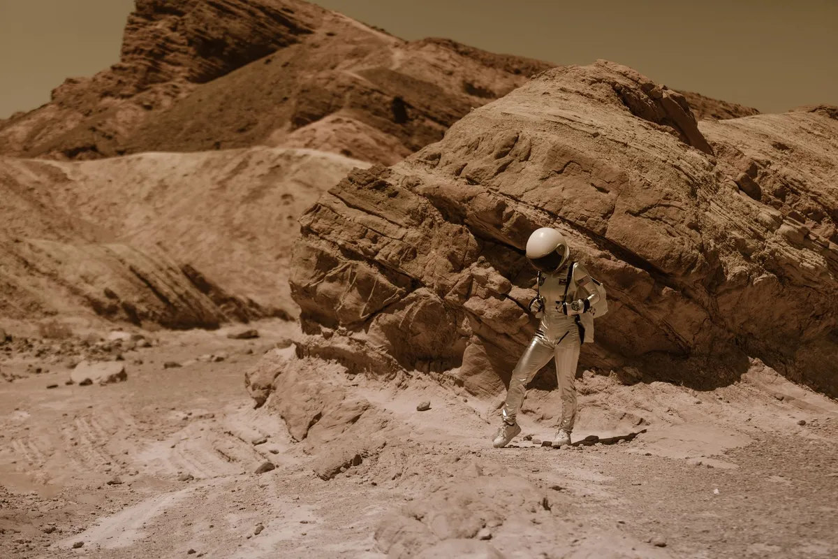Alien planet landscape