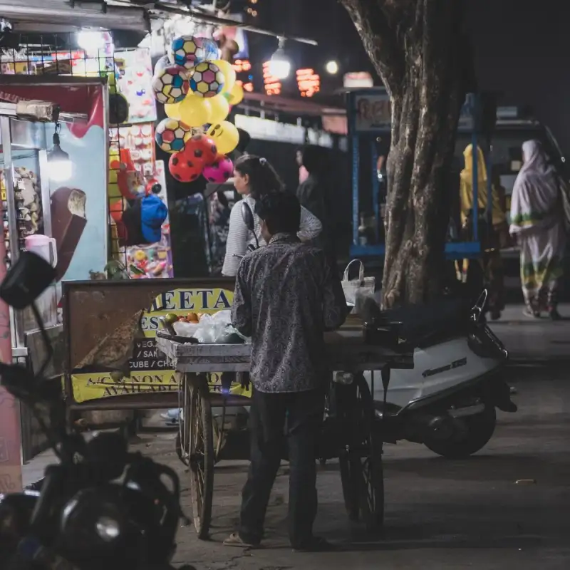 A Pav Bhaji vendor in Mumbai