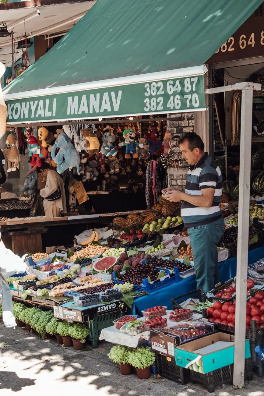Local market fresh produce