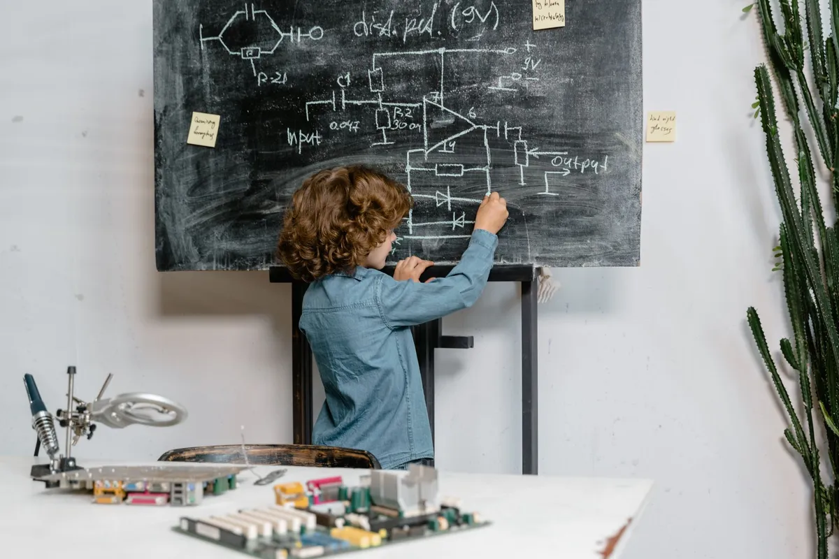 Quantum circuit diagram on a screen