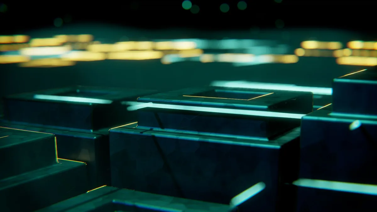 Quantum computer with glowing qubits