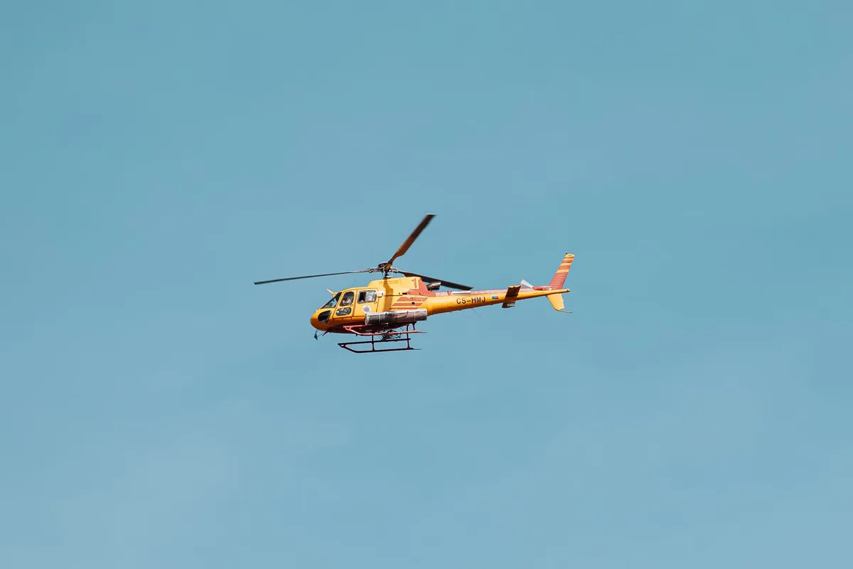 Mountain rescue helicopter