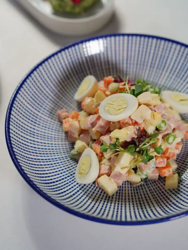 A classic Russian Vinaigrette Salad