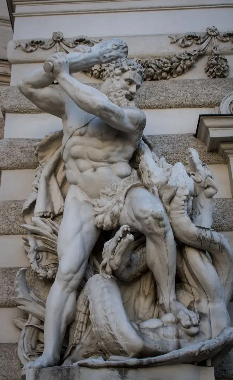 Odysseus und seine Mannschaft auf den Schlachtfeld