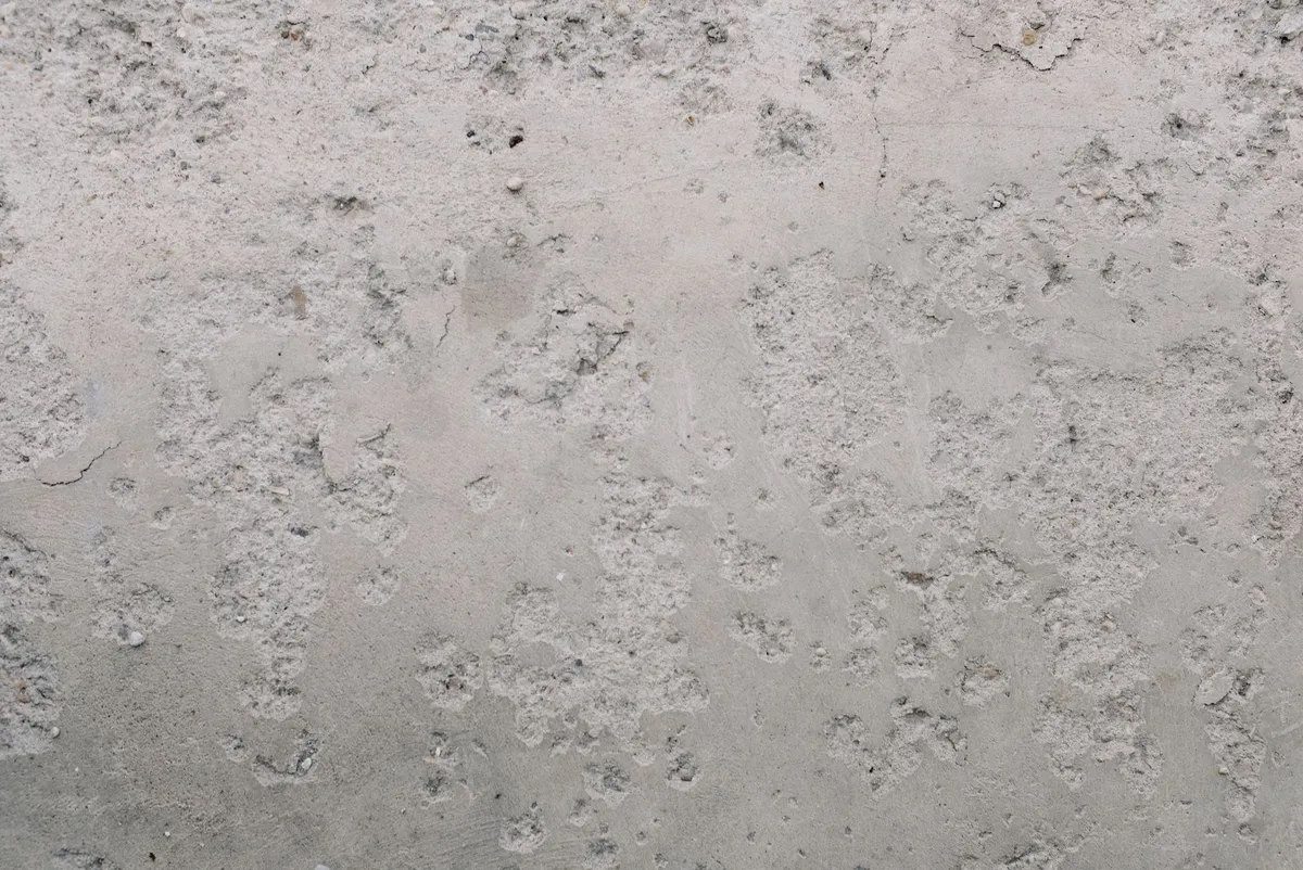 Self‑healing concrete microstructure