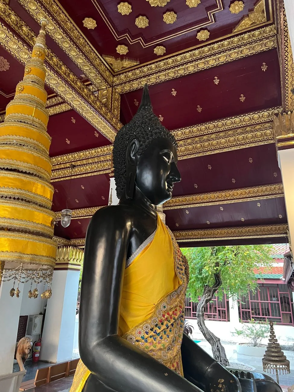 Ancient temple in Chiang Mai with golden stupa