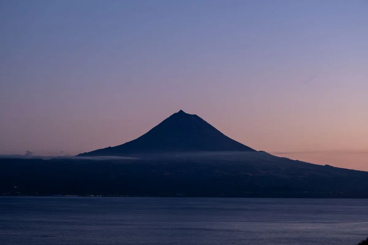 Lush volcanic pasture on São Miguel at sunrise