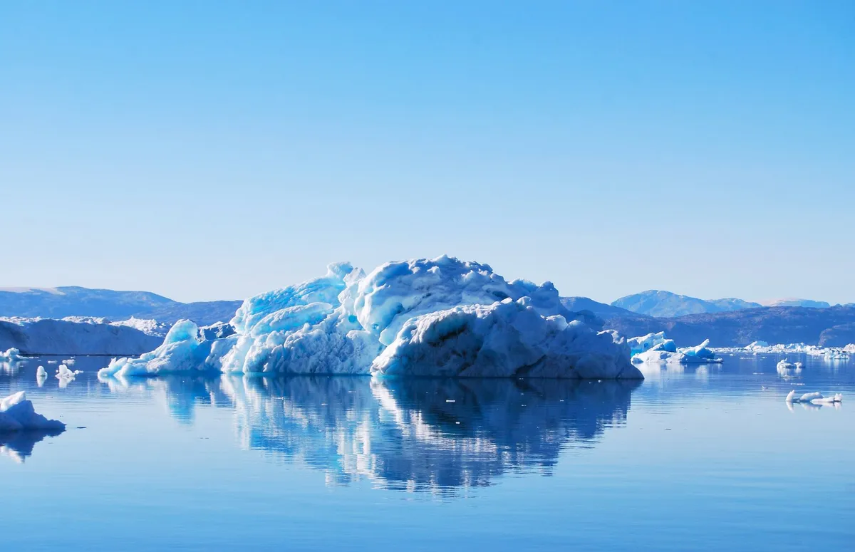 Svalbard's icy fjords and glaciers under the midnight sun