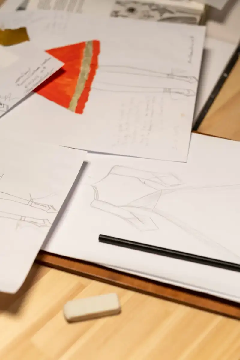 Original sketch by Jørn Utzon
