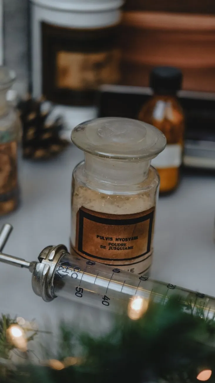 Historical food chemistry laboratory equipment