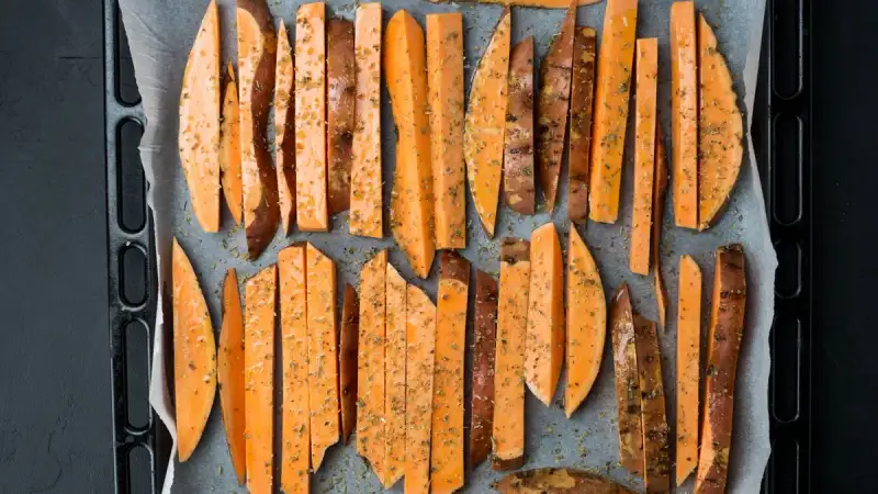 Roasted sweet potatoes