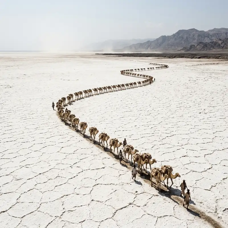 The Crystal Spine of Afar: An Odyssey Through Ethiopia's Ancient Salt Routes