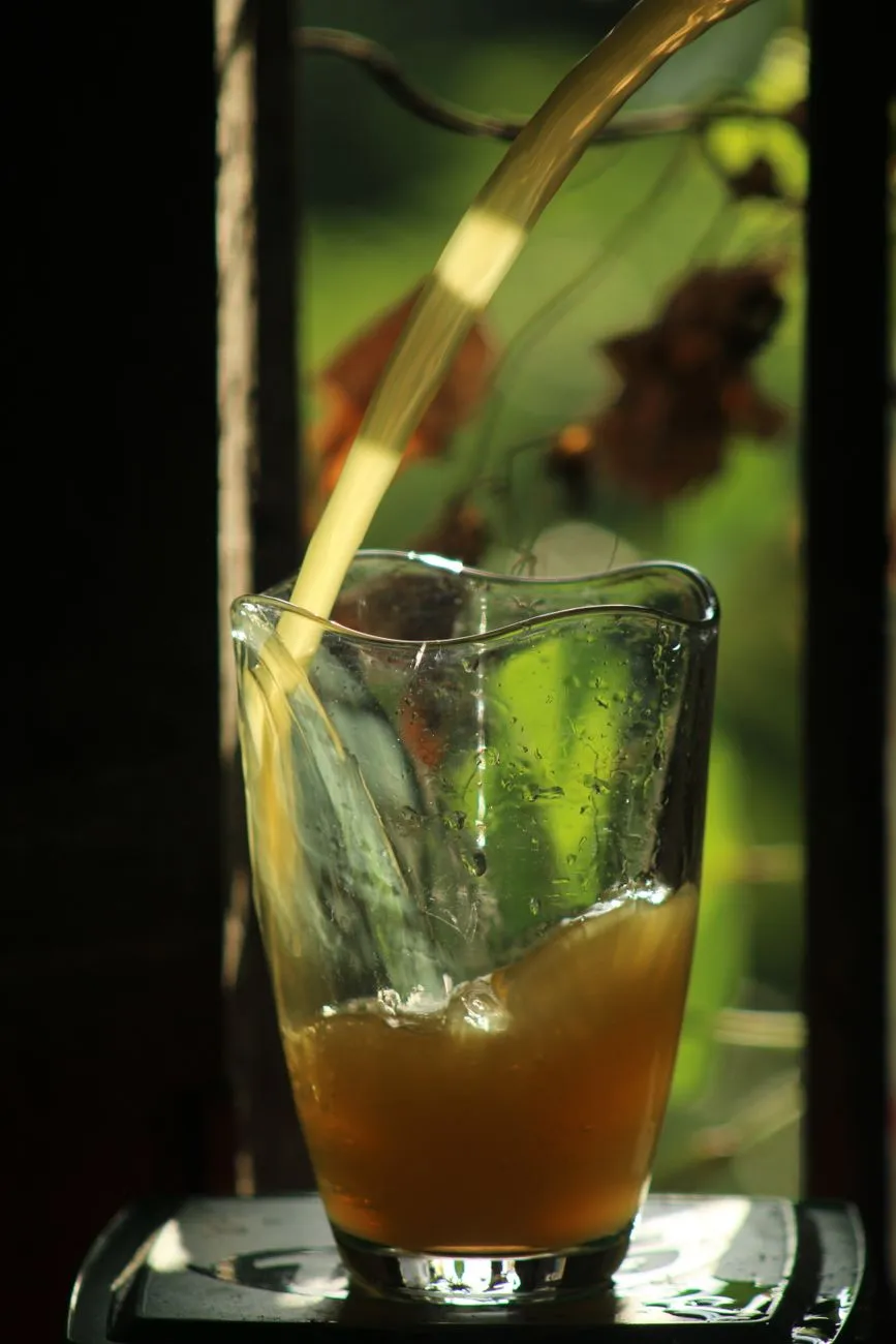 Refreshing sugarcane juice prepared by a local street vendor
