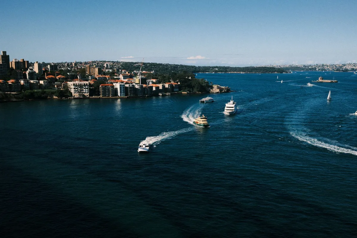 The iconic skyline of a coastal Australian city