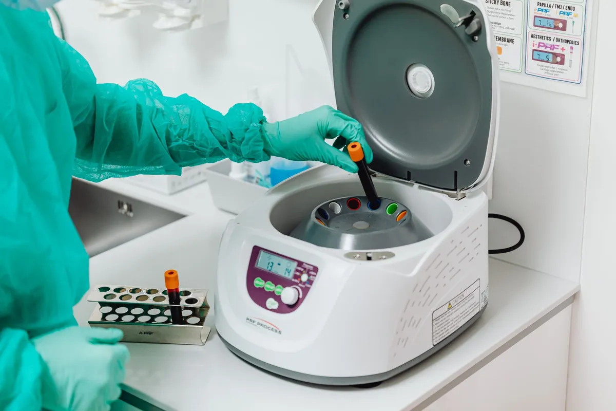 Training inside a centrifuge machine for g-force tolerance
